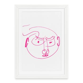 Angry Baby T-Shirt - Framed poster (27 × 37 cm) - white - Front
