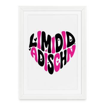 Limidid Ädischn - Édition limitée - Affiche encadrée (27 × 37 cm) - blanc - Devant