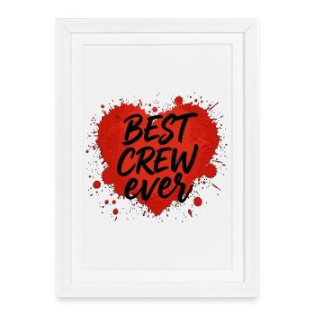 Meilleure équipe de l’équipe Heart Blobs Cohesion - Affiche encadrée (27 × 37 cm) - blanc - Devant