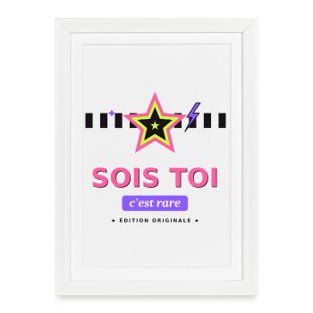 Sois Toi Édition Originale - Affiche encadrée (27 × 37 cm) - blanc - Devant