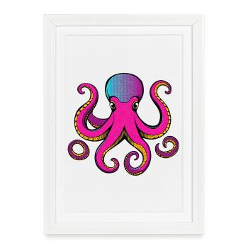 Eight arms full of color - Framed poster (27 × 37 cm) - white - Front