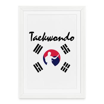 taekwondo_5 - Framed poster (27 × 37 cm) - white - Front