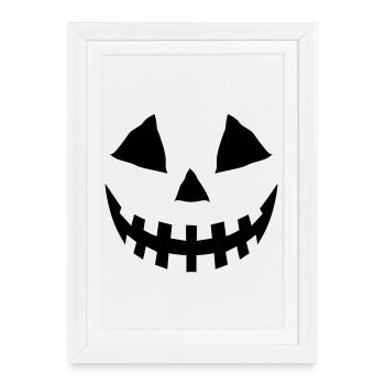 Pumpkin black flex - Framed poster (27 × 37 cm) - white - Front