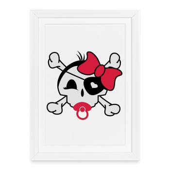 baby_skull - Framed poster (27 × 37 cm) - white - Front