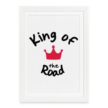 Biker - Affiche encadrée (27 × 37 cm) - blanc - Devant