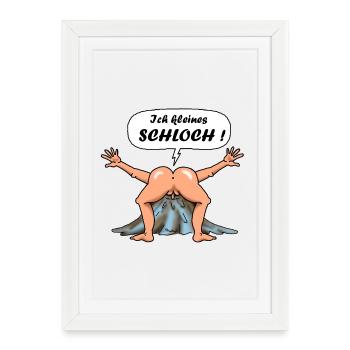 Schloch 1 - Framed poster (27 × 37 cm) - white - Front