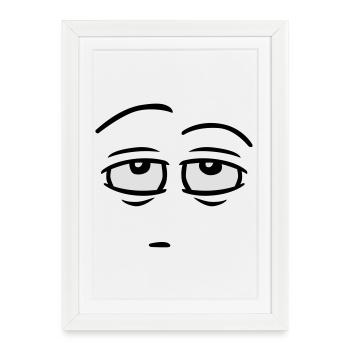 srsly - Affiche encadrée (27 × 37 cm) - blanc - Devant