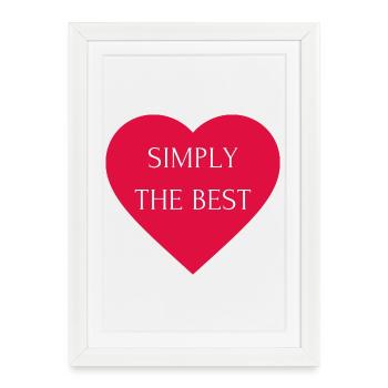 Tout simplement le meilleur - Affiche encadrée (27 × 37 cm) - blanc - Devant