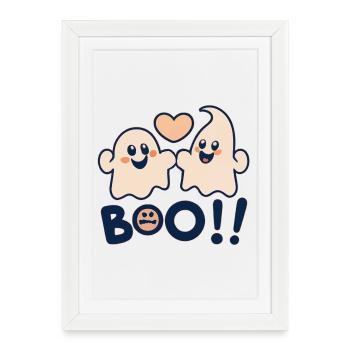 Hou - Affiche encadrée (27 × 37 cm) - blanc - Devant