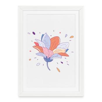 Summer Flower - Framed poster (27 × 37 cm) - white - Front