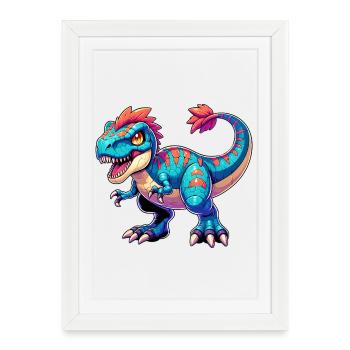 Dinosaur - Framed poster (27 × 37 cm) - white - Front