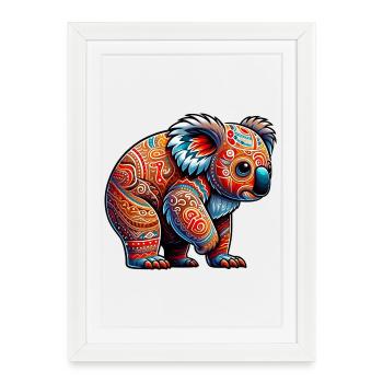 Koala - Framed poster (27 × 37 cm) - white - Front