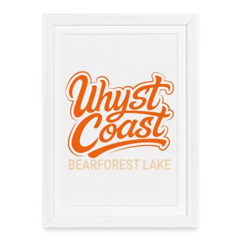 Uhyst Coast Spree Bärwalder See Bearforest Lake or - Gerahmtes Poster (27 × 37 cm) - Weiß - Vorne