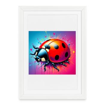 ladybird - Framed poster (27 × 37 cm) - white - Front