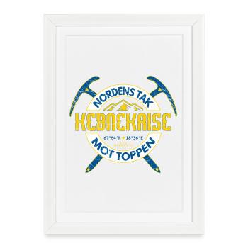 Kebnekaise Nordic Mountain Heritage - Framed poster (27 × 37 cm) - white - Front