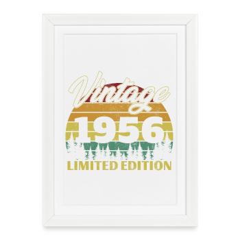 1956 Vintage Retro Birthday Gift - Framed poster (27 × 37 cm) - white - Front