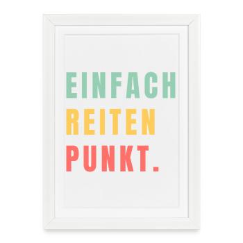 Easy riding point. - Framed poster (27 × 37 cm) - white - Front