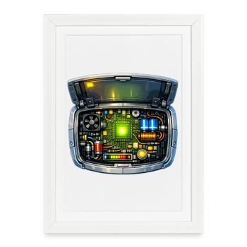 Carte mère - Affiche encadrée (27 × 37 cm) - blanc - Devant