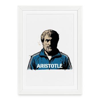 Aristotle Streetwise Portrait - Framed poster (27 × 37 cm) - white - Front