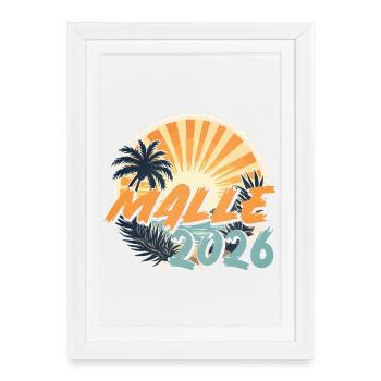 Malle 2026 - Affiche encadrée (27 × 37 cm) - blanc - Devant