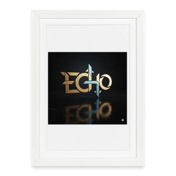 Echo Geometry Light Play - Framed poster (27 × 37 cm) - white - Front