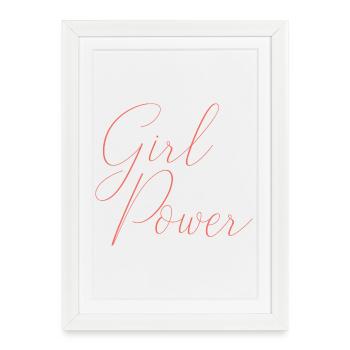 Girl power - Framed poster (27 × 37 cm) - white - Front