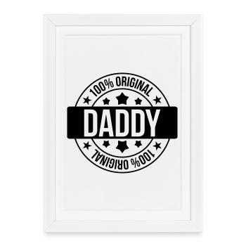 Daddy - Framed poster (27 × 37 cm) - white - Front