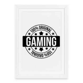 Gamer / Gaming - Affiche encadrée (27 × 37 cm) - blanc - Devant