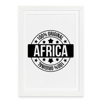 Africa / Africain / Afrique / Africain - Affiche encadrée (27 × 37 cm) - blanc - Devant