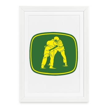 Schwinger Schwingsport Design dans la conception d’un tracteur - Affiche encadrée (27 × 37 cm) - blanc - Devant