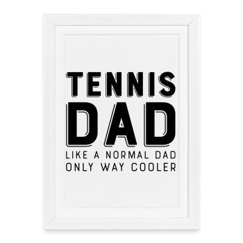 tennis - Affiche encadrée (27 × 37 cm) - blanc - Devant