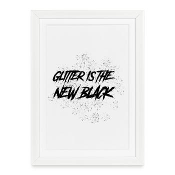 Le scintillement est le nouveau noir - Affiche encadrée (27 × 37 cm) - blanc - Devant