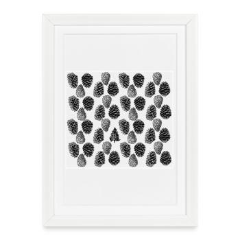 The fir tree - Framed poster (27 × 37 cm) - white - Front