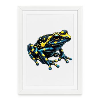 Frog - Framed poster (27 × 37 cm) - white - Front