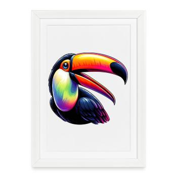 Toucan - Framed poster (27 × 37 cm) - white - Front