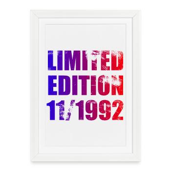 33e anniversaire Edition Limitée 11/1992 - Affiche encadrée (27 × 37 cm) - blanc - Devant
