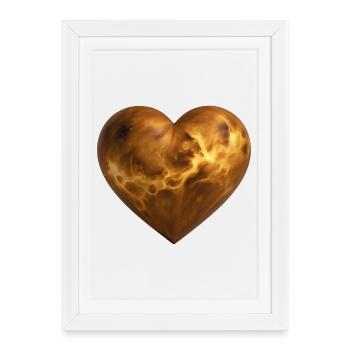 VENUS LOVER - peace & love - Affiche encadrée (27 × 37 cm) - blanc - Devant