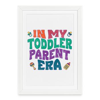 À l’époque de mon enfant en bas âge - Affiche encadrée (27 × 37 cm) - blanc - Devant