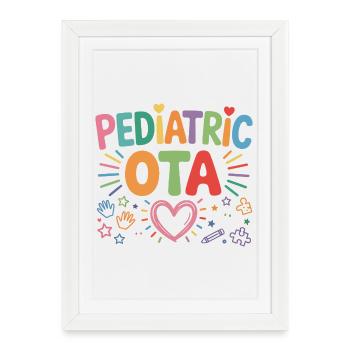 Pediatric OTA Color Explosion - Framed poster (27 × 37 cm) - white - Front