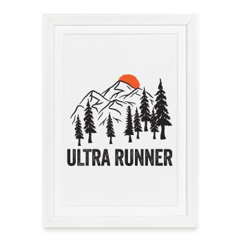 Ultra Runner - Framed poster (27 × 37 cm) - white - Front