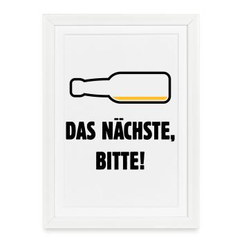 The next thing, please! (Beer / Beer / POS 2C) - Framed poster (27 × 37 cm) - white - Front
