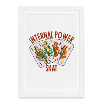 Skat : Le pouvoir interne (Brainwork) - Affiche encadrée (27 × 37 cm) - blanc - Devant