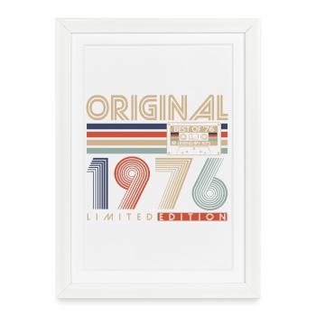 50th Birthday 50 Years 1976 Born - Framed poster (27 × 37 cm) - white - Front