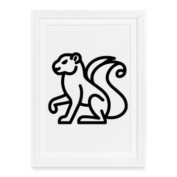 chimere - Affiche encadrée (27 × 37 cm) - blanc - Devant