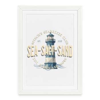 Lighthouse Surf Lake Breeze Club - Framed poster (27 × 37 cm) - white - Front
