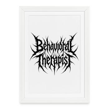 Behavioural therapist, school behaviour technician - Framed poster (27 × 37 cm) - white - Front