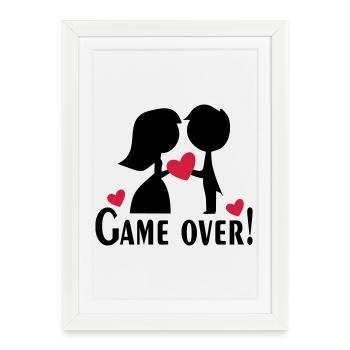 wedding - Framed poster (27 × 37 cm) - white - Front