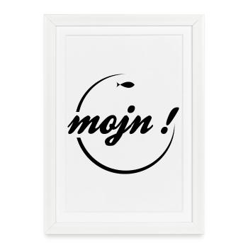 Mojn Jutland Danemark Schleswig Allemagne du Nord - Affiche encadrée (27 × 37 cm) - blanc - Devant