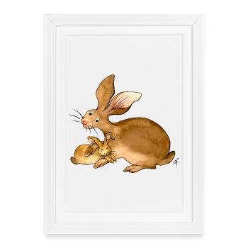 Je veux toujours rester avec toi - Affiche encadrée (27 × 37 cm) - blanc - Devant
