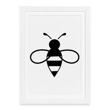 Bee Beekeeper Gift Idea - Framed poster (27 × 37 cm) - white - Front